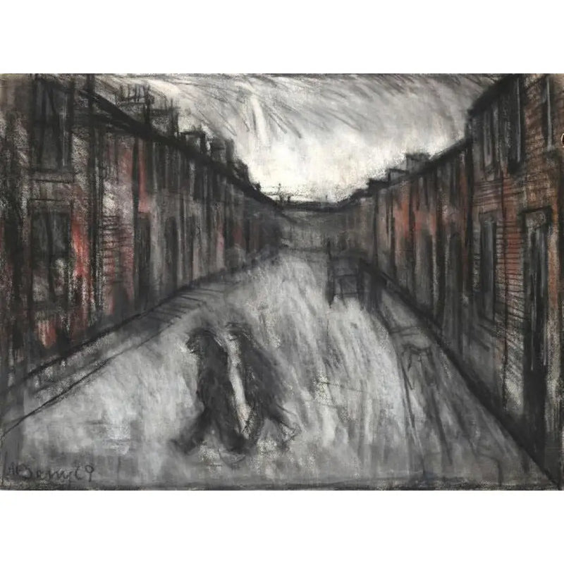 Terrace Street 1967 Print by Arthur Berry Estate Print from Barewall Art Gallery