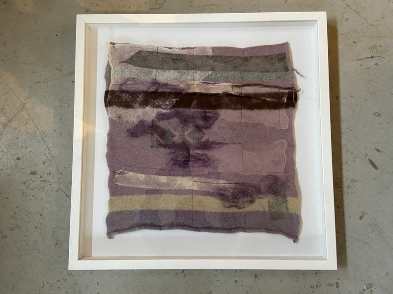Textile Art Landscape. Felted and embellished by Lost and Found Projects JMRF1 by Barewall