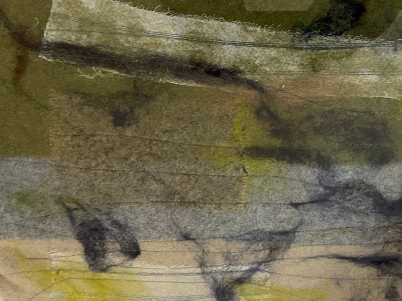 Textile Art Landscape. Felted and embellished by Lost and Found Projects JMRF2 by Barewall