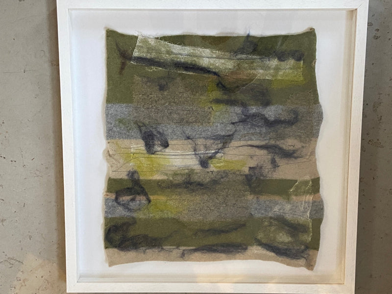 Textile Art Landscape. Felted and embellished by Lost and Found Projects JMRF2 by Barewall