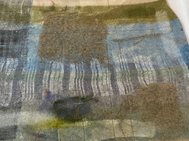 Textile Art The Factory. Felted and embellished by Lost and Found Projects JMRF3 by Barewall