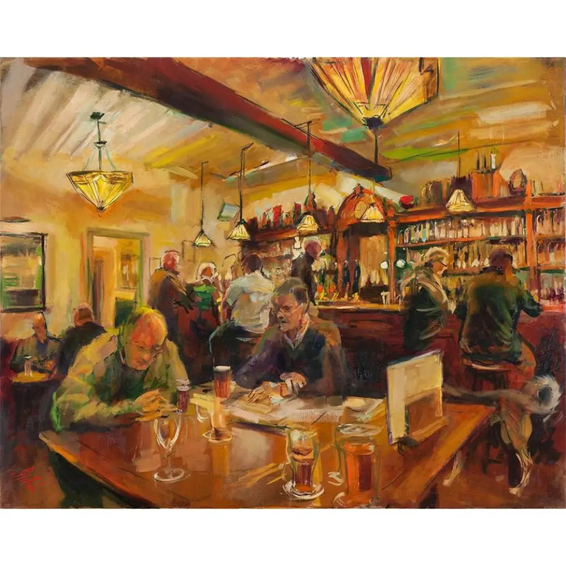 The Albion Ale House, Conwy 2014 by Rob Pointon Original Art from Barewall Art Gallery