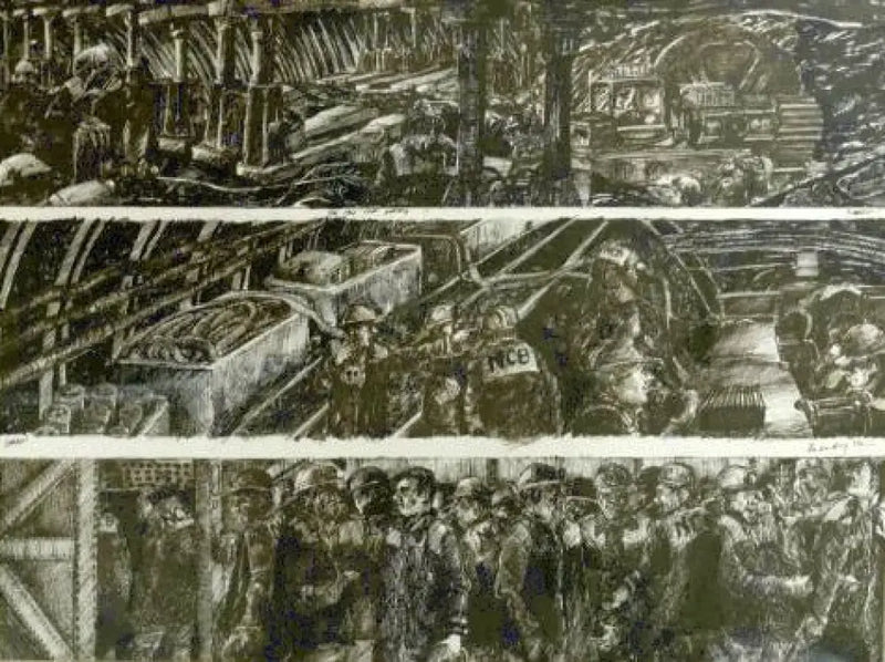 The Battery Shed Pen and Ink Drawing 1980s by Darren Dean Original Art from Barewall Art Gallery