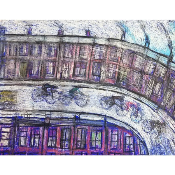 The Bicycle Race Print by Arthur Berry Estate Print from Barewall Art Gallery