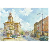 The Potteries and Canals Print Collection by Geoffrey Wynne RI Burslem Town Hall Print from Barewall Art Gallery