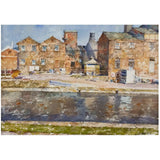 The Potteries and Canals Print Collection by Geoffrey Wynne RI Middleport Canal Reflections II Print from Barewall Art Gallery