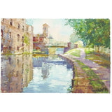 The Potteries and Canals Print Collection by Geoffrey Wynne RI Middleport Canal Scene Print from Barewall Art Gallery