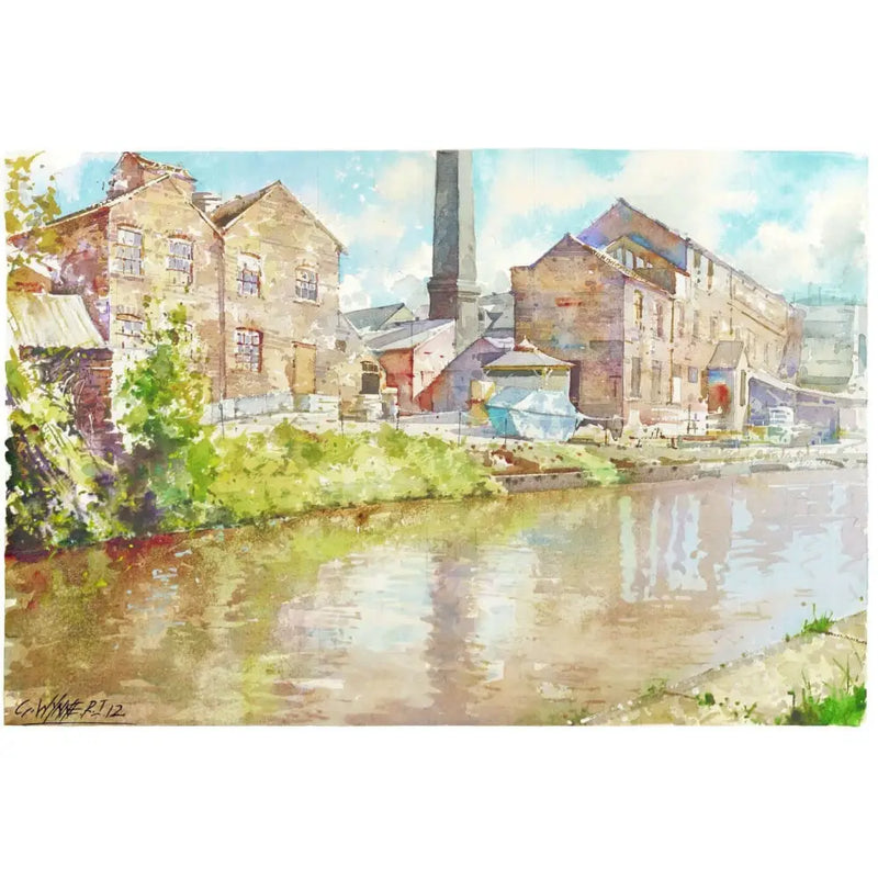 The Potteries and Canals Print Collection by Geoffrey Wynne RI Middleport Pottery Print from Barewall Art Gallery
