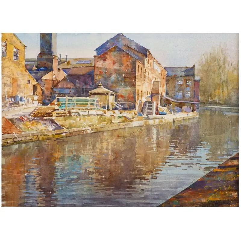 The Potteries and Canals Print Collection by Geoffrey Wynne RI Middleport Pottery III Print from Barewall Art Gallery