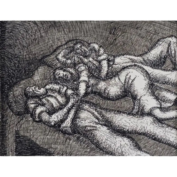 The Sleepers 1943 by Norman Cope Original Art from Barewall Art Gallery