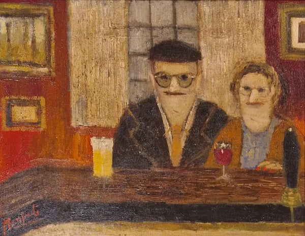 The Snug Couple 2023 by Lucy Manfredi Original Art from Barewall Art Gallery