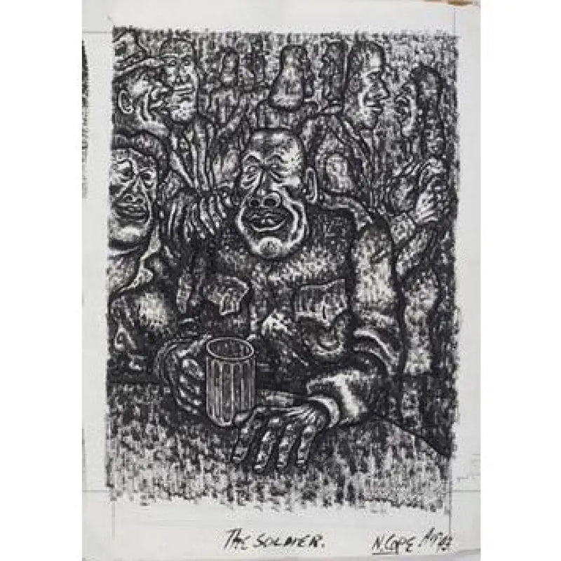 The Soldier 1943 by Norman Cope Original Art from Barewall Art Gallery