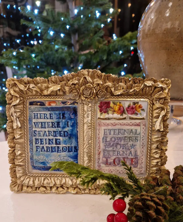 This is Where I Started Being Fabulous, Eternal Flowers for Eternal Love 2024 by Philip Hardaker Ceramics from Barewall Art Gallery