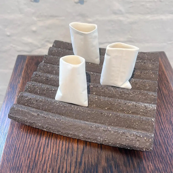 Three's A Crowd Platter 1 by Dave Harper Ceramics from Barewall Art Gallery