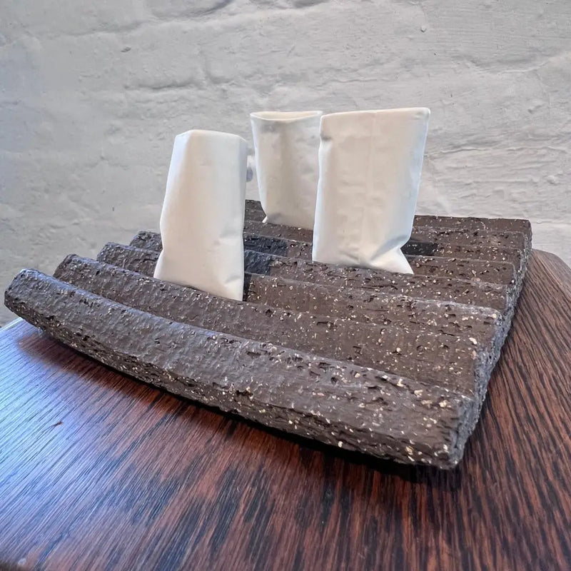 Three's A Crowd Platter 1 by Dave Harper Ceramics from Barewall Art Gallery