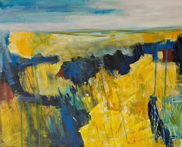Towards the Yellow Fields 2024 by Helen Boardman Original Art from Barewall Art Gallery