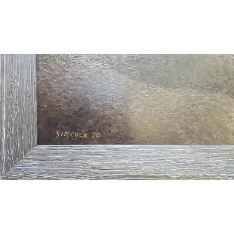 Traditional Mow Cop Shed and Trees 1970 Oil Painting by Jack Simcock Original Art from Barewall Art Gallery