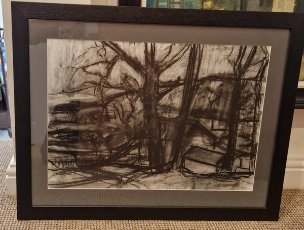 Trees drawing 2018 by Richard Fitton Original Art from Barewall Art Gallery