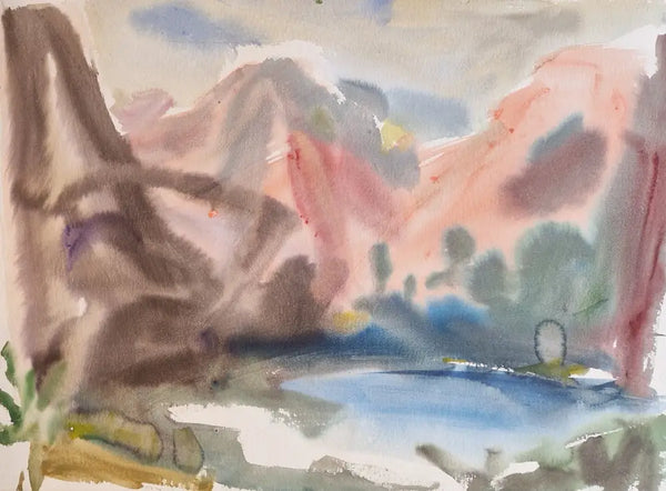 TW3 Wast Water, Evening II Cumbria 2001 by Tony Wild Original Art from Barewall Art Gallery