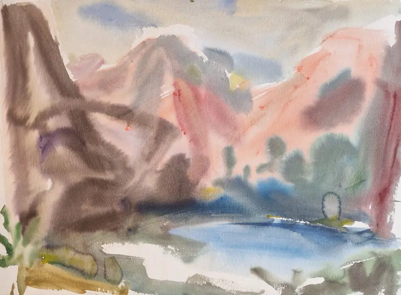 TW3 Wast Water, Evening II Cumbria 2001 by Tony Wild Original Art from Barewall Art Gallery