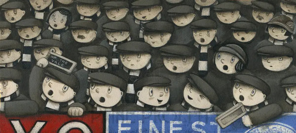 Up The Vale - A Face in the Crowd original art by Paine Proffitt Original Art from Barewall Art Gallery