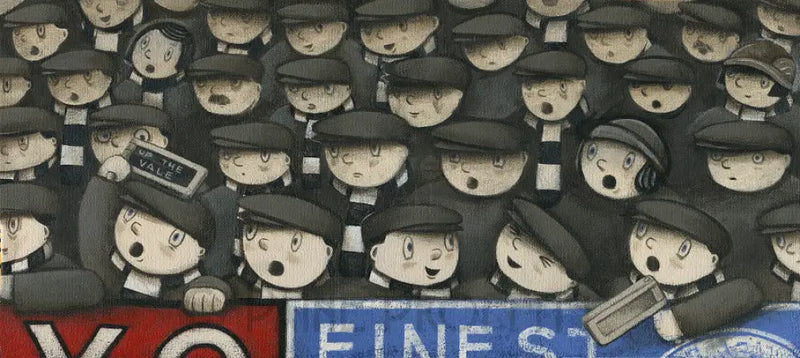 Up The Vale - A Face in the Crowd original art by Paine Proffitt Original Art from Barewall Art Gallery