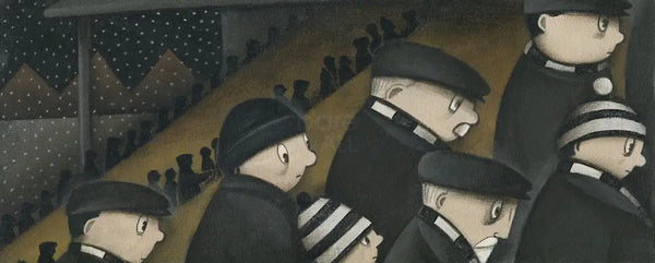 Up The Vale - After the Match original art by Paine Proffitt Original Art from Barewall Art Gallery