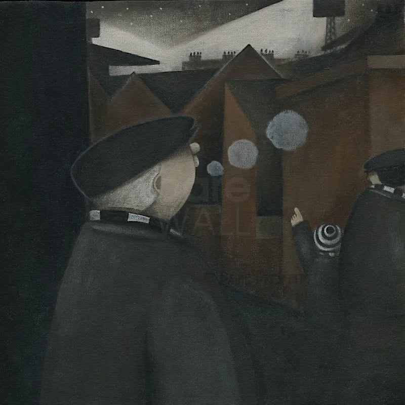 Up The Vale - Floodlights original art by Paine Proffitt Original Art from Barewall Art Gallery