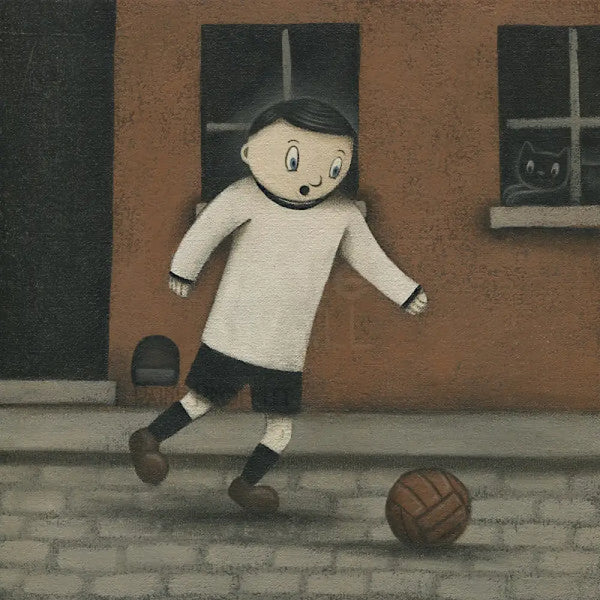 Up The Vale - Vale Glory on the Cobbles original art by Paine Proffitt Original Art from Barewall Art Gallery