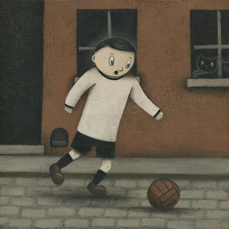 Up The Vale - Vale Glory on the Cobbles original art by Paine Proffitt Original Art from Barewall Art Gallery