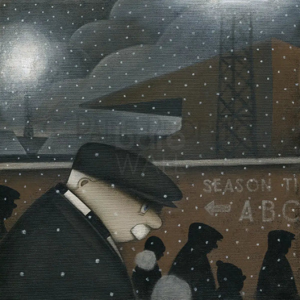 Up The Vale - Night Match original art by Paine Proffitt Original Art from Barewall Art Gallery