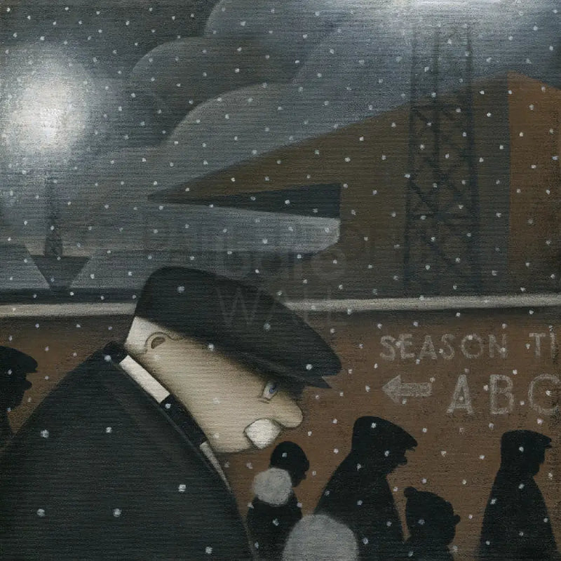 Up The Vale - Night Match original art by Paine Proffitt Original Art from Barewall Art Gallery