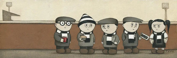 Up The Vale - On the Terraces, outside the Ground original art by Paine Proffitt Original Art from Barewall Art Gallery