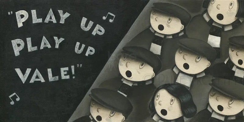 Up The Vale - Play up Vale original art by Paine Proffitt Original Art from Barewall Art Gallery