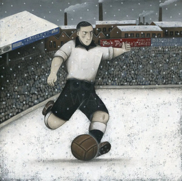Up The Vale - Snow in Burslem original art by Paine Proffitt Original Art from Barewall Art Gallery