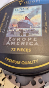 Victory Wooden Lazercut Puzzle of Vintage Titanic Cunard Line Poster Jigsaw Puzzle by Victory Jigsaw Puzzles Jigsaws from Barewall Art Gallery