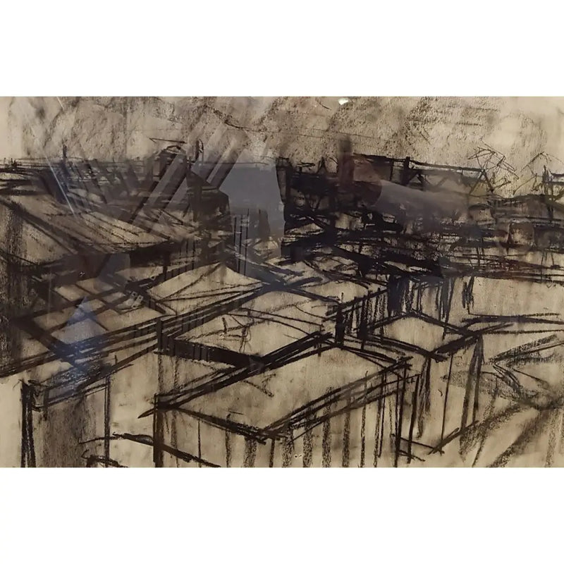 View from Studio, Rochdale by Richard Fitton Original Art from Barewall Art Gallery