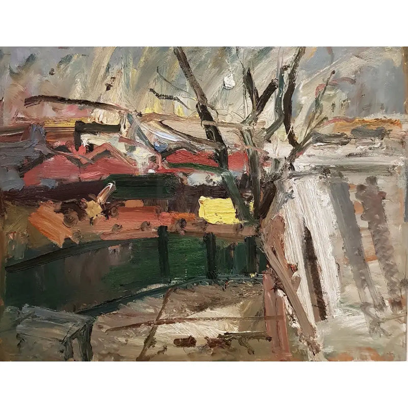 View from Studio, Rochdale Oil by Richard Fitton Original Art from Barewall Art Gallery