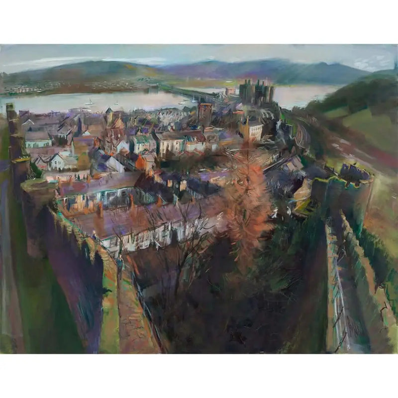 View from the Watch Tower, Conwy 2014 by Rob Pointon Original Art from Barewall Art Gallery