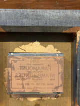 Vintage copper stamp printing block. Box framed with copper leafing. By Lost and Found Projects. by Barewall
