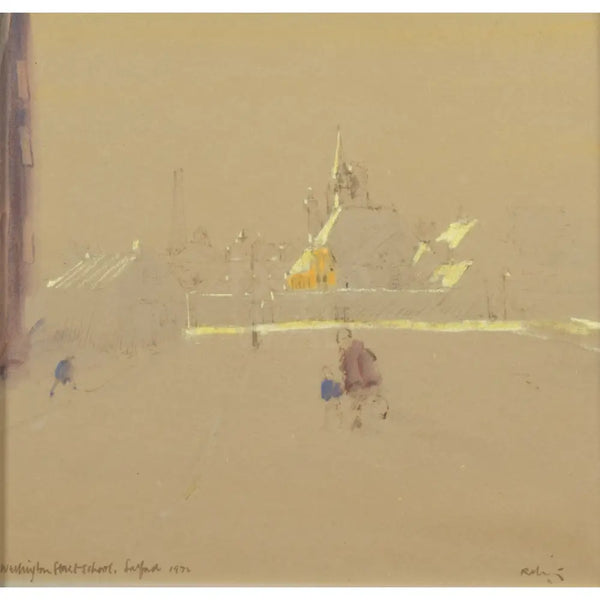 Wellington Street School, Salford 1972 by Harold Riley Original Art from Barewall Art Gallery