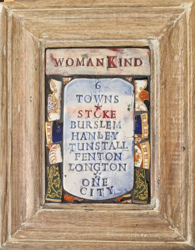 Womankind Six Towns One City 2025 by Philip Hardaker Ceramics from Barewall Art Gallery