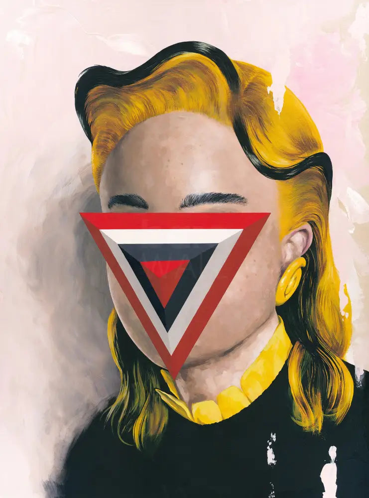 Yellow Haired Girl 2021 by Andrew Turner aka Famous When Dead (FWD) Original Art from Barewall Art Gallery