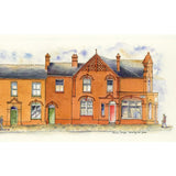 Hitchman Street och Victorian Road Fenton Stoke-on-Trent av Ronnie Cruwys - Drawing the Street