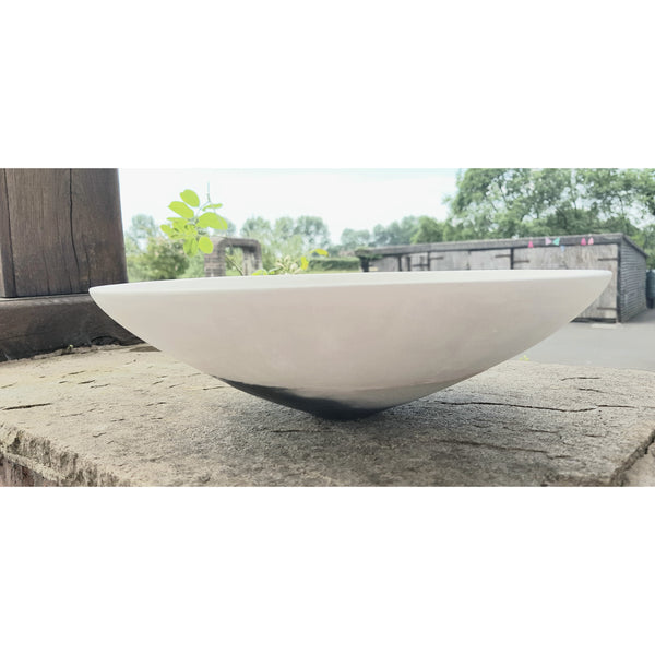 JR14 Round open reconstructed shallow bowl by June Ridgway