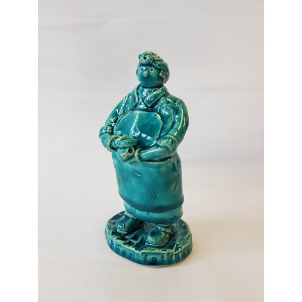 Fettler and Sponger Ceramic Figure by Ian Tinsley Pottery
