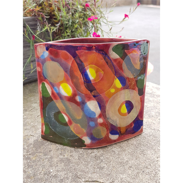 JC2108 Abstract Oval Vase by Jonathan Cox