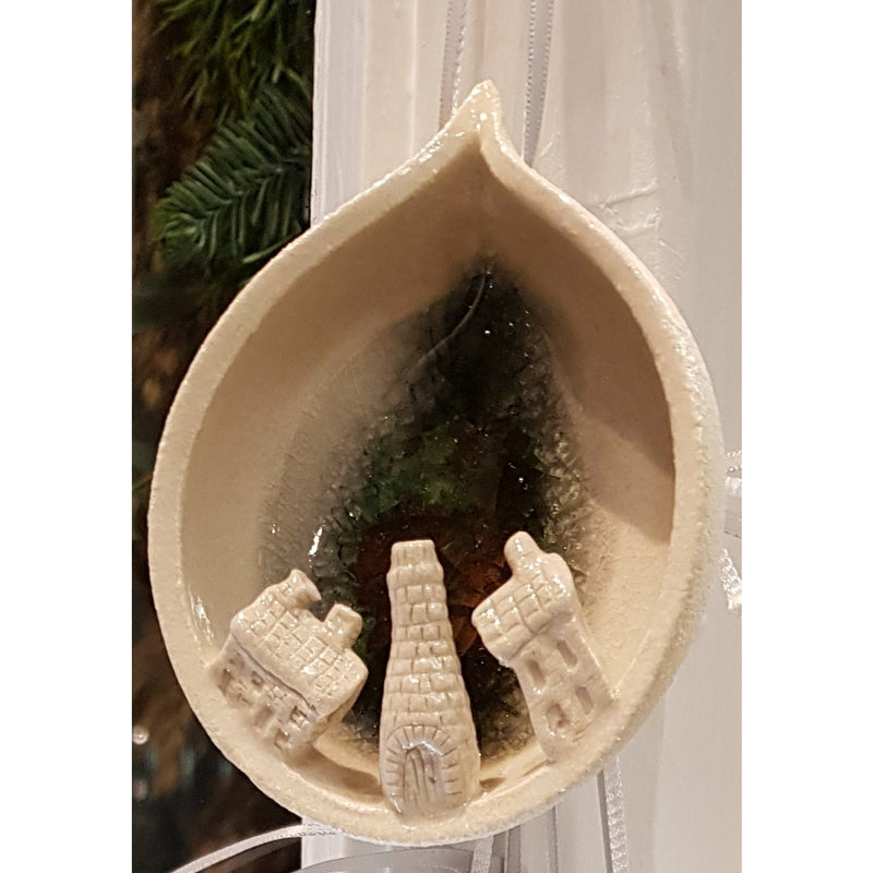 Ceramic and Glass Bottle Kiln Hanging Decorations by Shauna McCann
