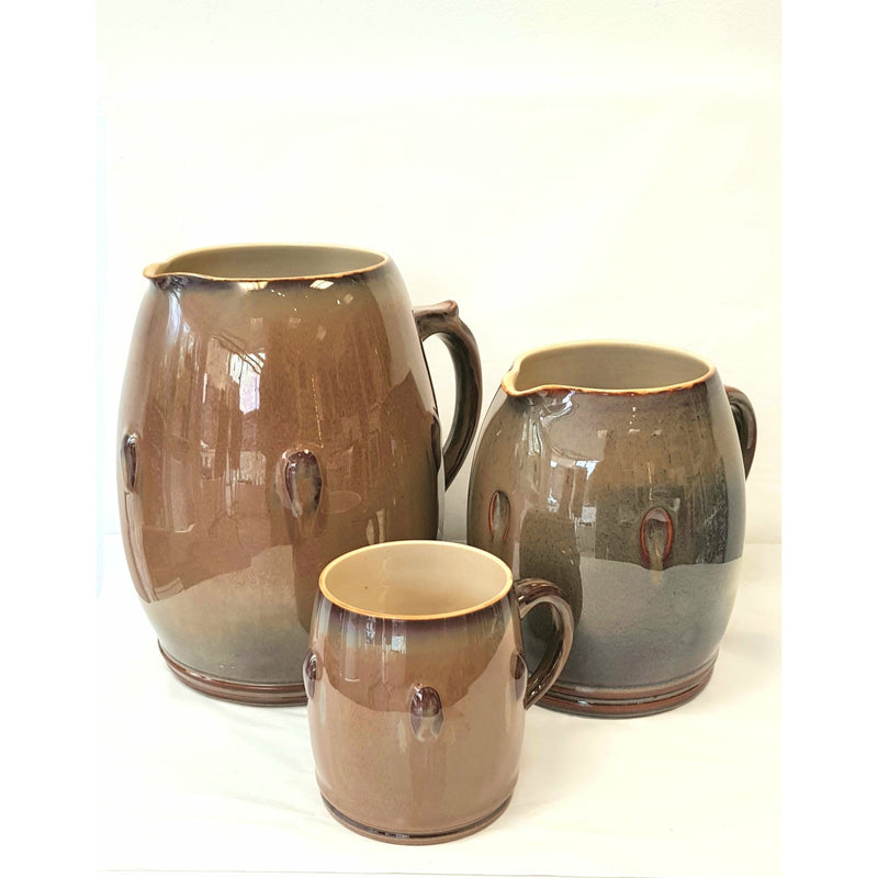 Decorated Porcelain Jugs with Tankard Set by Agnete Hoy for Bullers