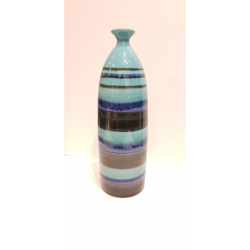 PPS5 Large Hand Thrown hand decorated Sample Vase by Poole Pottery Sample Room